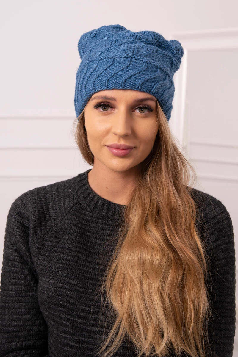 Basic Damen Winter Strickmütze Wollmütze Beanie