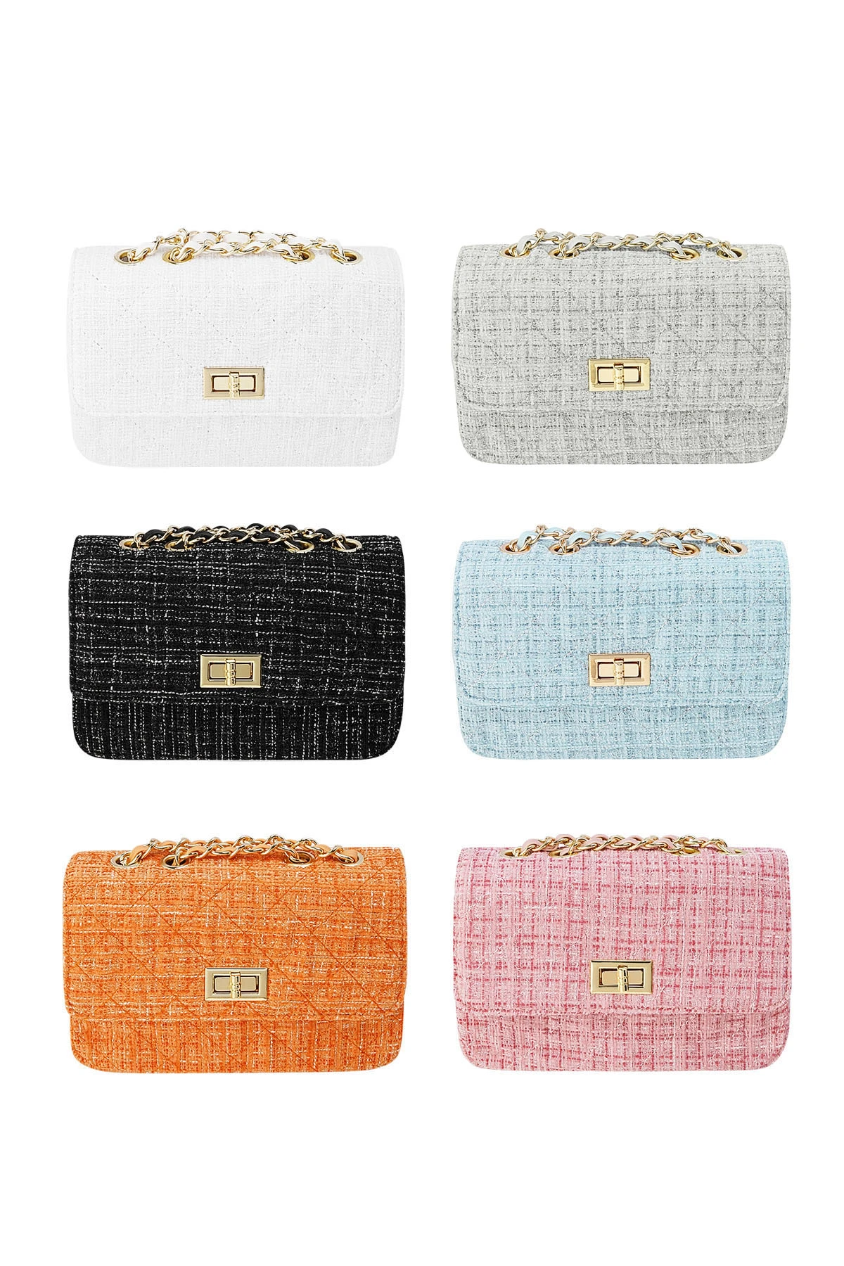 Elegante Bouclé-Tasche Abendtasche