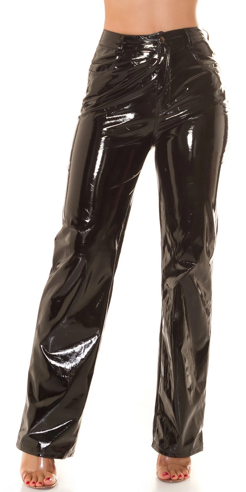 Latex Look Schlaghose