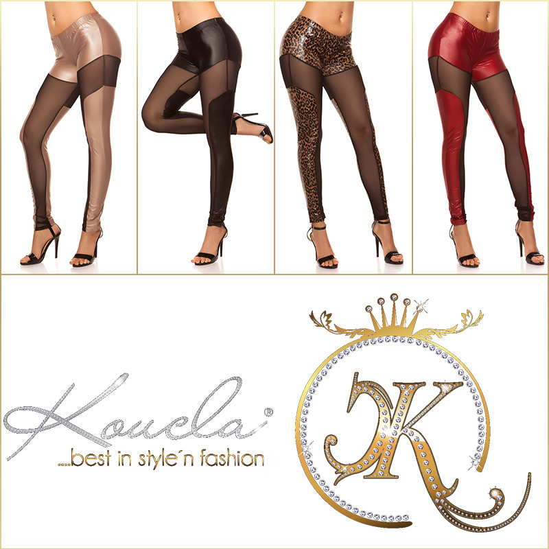 Sexy KouCla Leggings mit Netzstoff