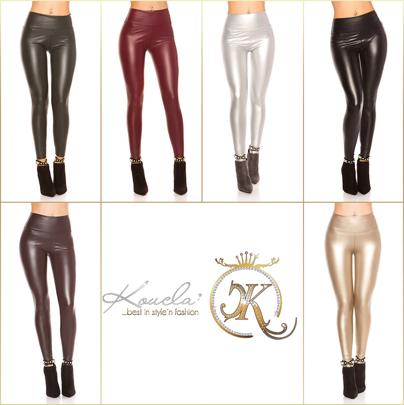 Leder Leggins High Waist, Extrem angesagt & beliebt